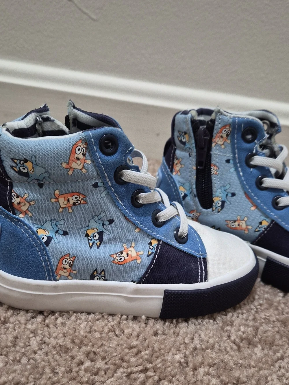 Boys Bluey High-Top Sneakers